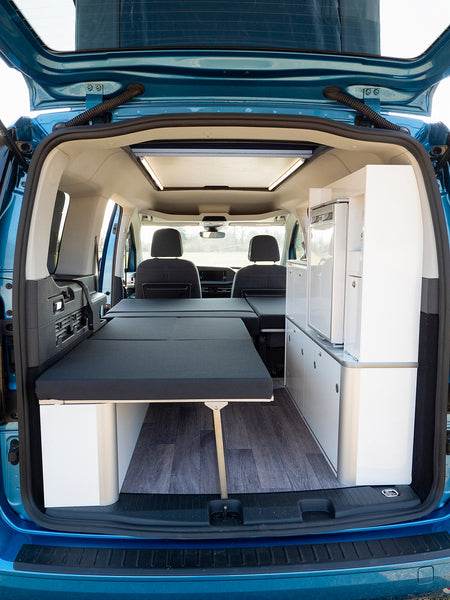 Kampeerbed met opklapbare bank