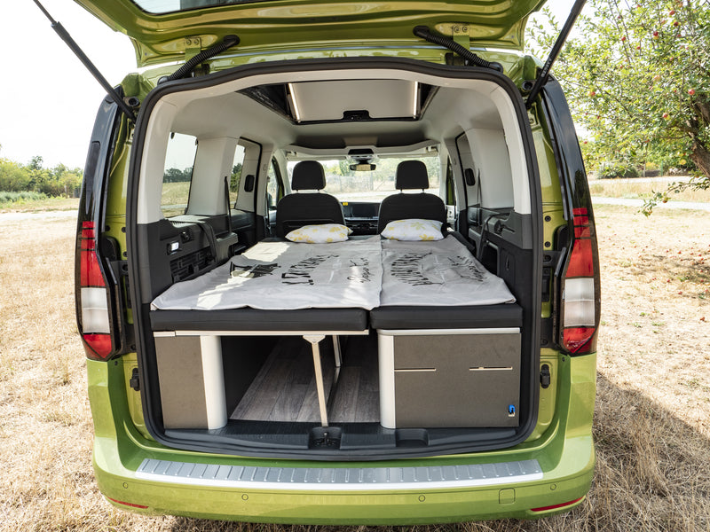 Bed met klapbank voor VW Caddy 5 L2, Weekender 2