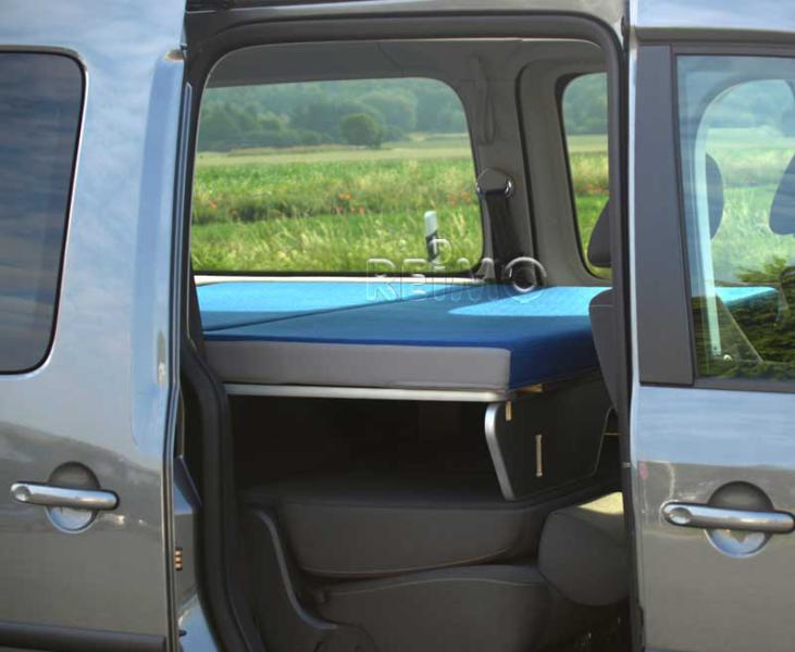 VW Caddy Maxi met bekleding + bekleding 200 x 133 cm met bekleding + bekleding