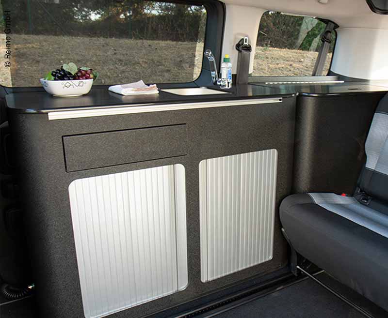 Citroen Spacetourer Trip keukenmodule met techniek en watersysteem, zwart