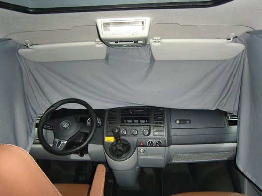 Gordijnset voor bestuurderscabine – Ford Transit (V363) >2014 – 1-delig, grijs