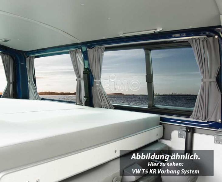 VWT5 LR gordijnsysteem grijs, ondoorzichtig, voor paneelbekleding