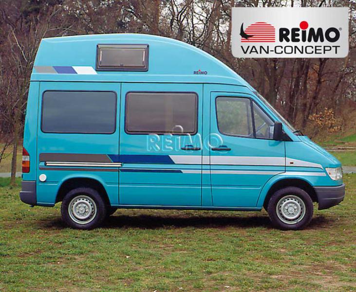 Mercedes Sprinter hoogdak Ergoline voor VW LT korte wielbasis, wit, vanaf 97°.