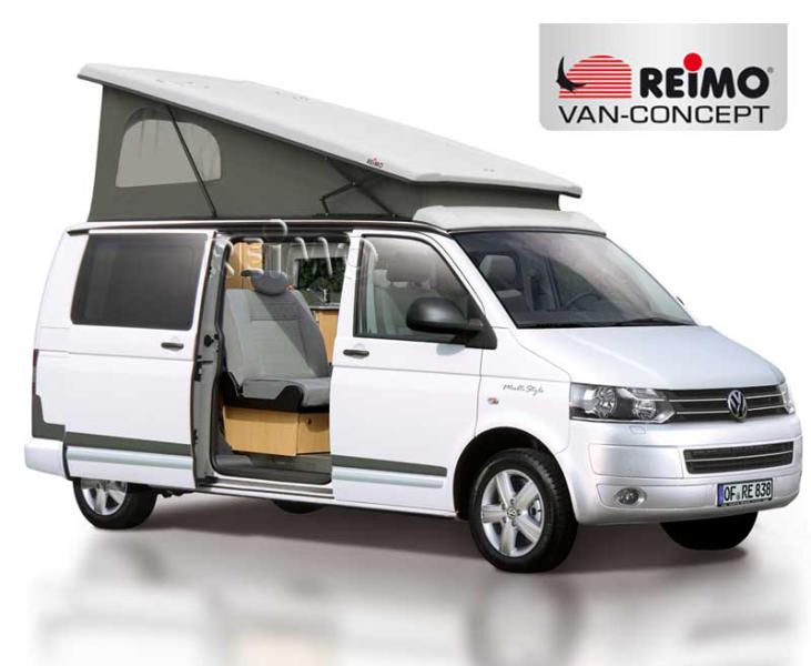 Slaapdak WIT VW T5&T6, superplat, achterkant hoog, lang wielbasis