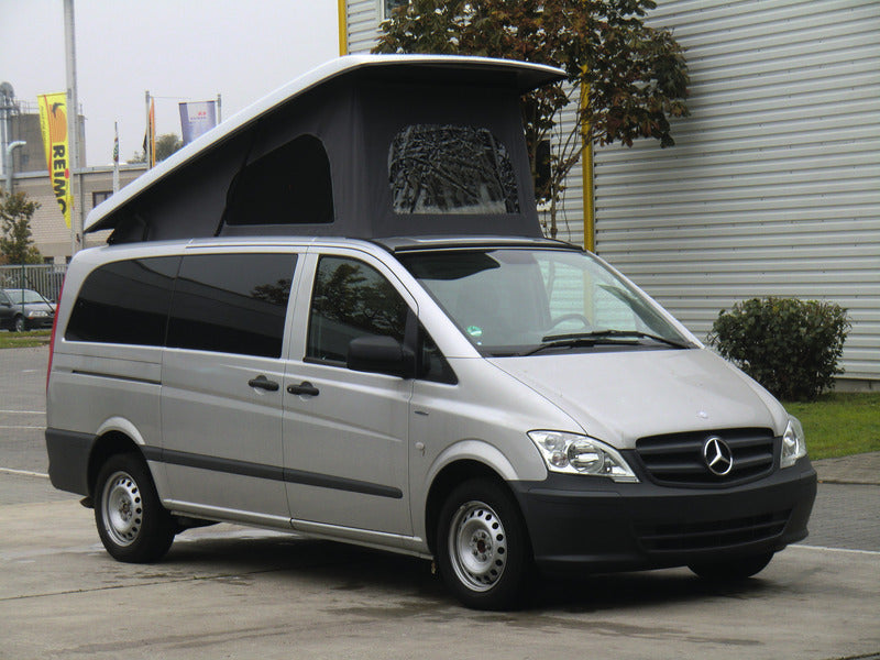 Mercedes Vito pop-up dak, jaar 04-14, lange versie, voorzijde hoog