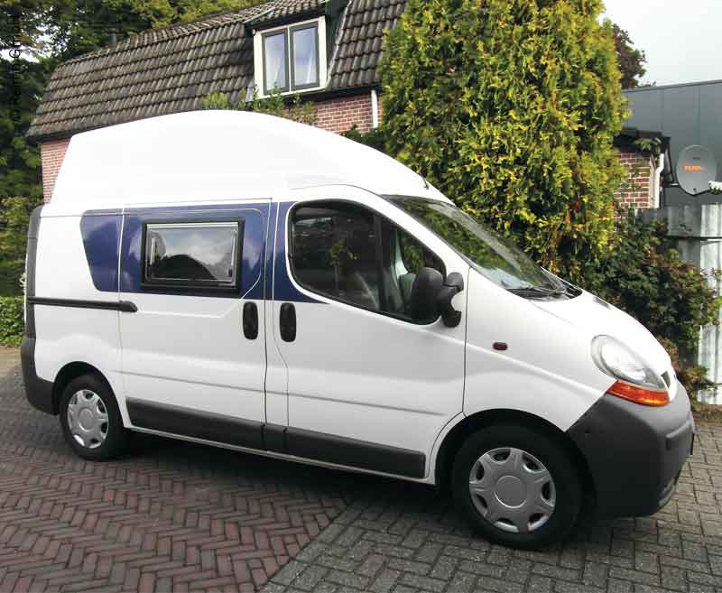 Hoog dak Renault Trafic/ Opel Vivaro/ Nissan Primastar Ergoline wit, tot 06/14