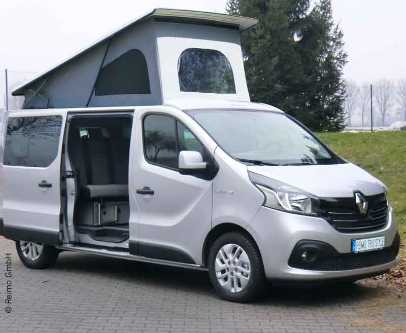Renault Trafic pop-up dak met lange wielbasis voor hoog en veiligheidsslot