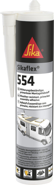 Bevestigingslijm Sikaflex-554 Zwart - 300 ml patroon