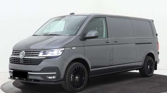 VW Transporter T6.1 voorspoiler hoogglans zwart