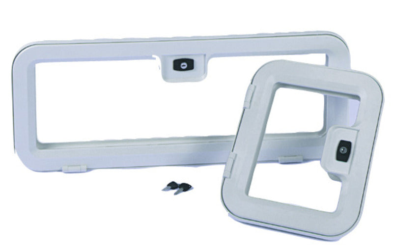 Case flap 365x296 plastic wit, past op Porta Potti Cassette