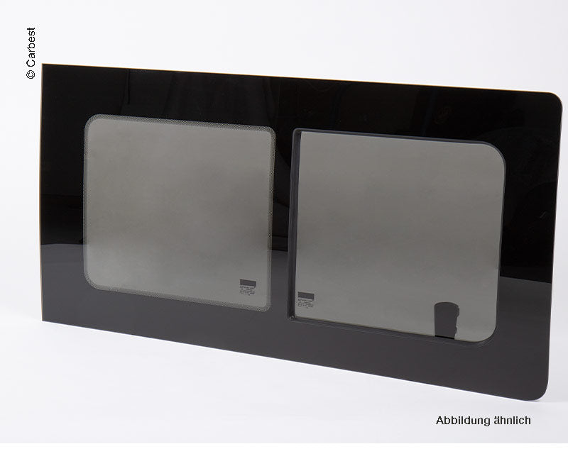 Schuifraam rechts VW T4, echt glas, 1126x523, bouwjaar 1990-2004