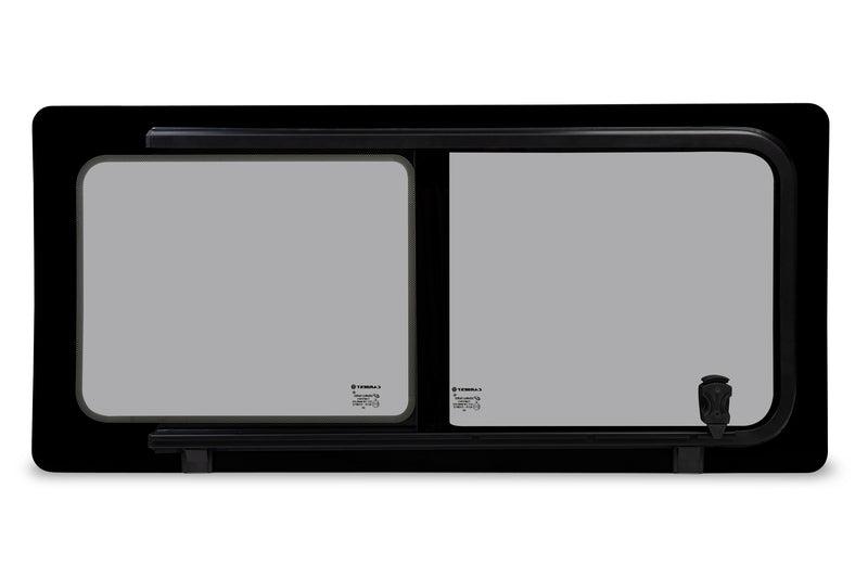 Schuifraam links VW T4, echt glas, 1126x523, bouwjaar 1990-2004