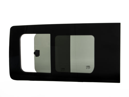 Schuifraam VW Caddy Maxi, linksvoor, vanaf 2008, echt glas 714x538