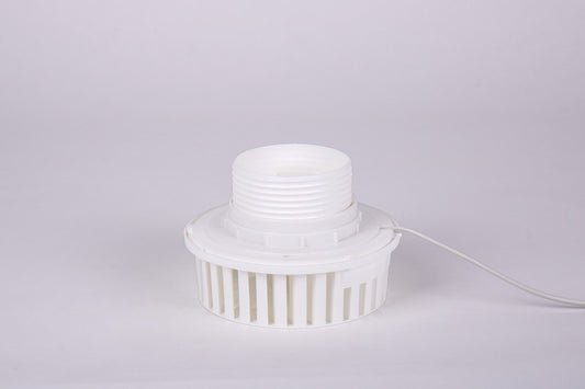 afzuigventilator, 160x55x55x55, 12V motor, Ø100mm, Ø100mm