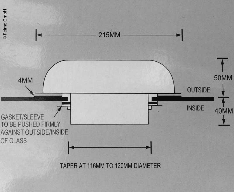 Zonneventilator 215 mm, met schakelaar
