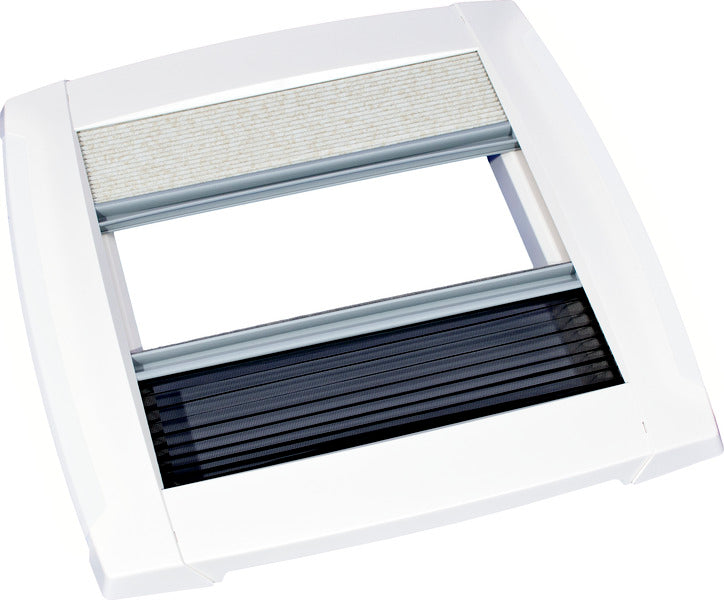 Binnenframe-retrofitset met vouwrolgordijn, wit