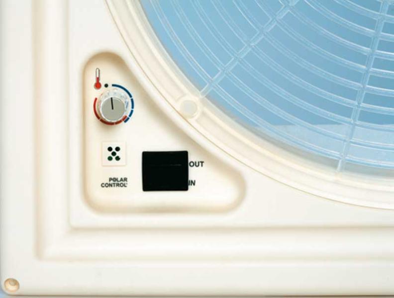 Afzuigkap met 12 volt ventilator + thermostaat 40x40cm