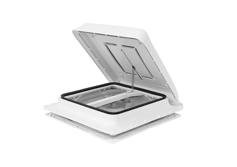 Zwenkdakafzuigkap Turbo-Vent met 12 Volt ventilator 40x40cm