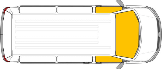 Isoflex thermische mat 3-delig, Ford Transit Custom >2012, bestuurderscabine