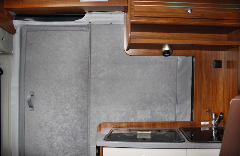 dhermovorhang schuifdeur Ducato X250/290, boxer, jumper, kleur: lichtgrijs