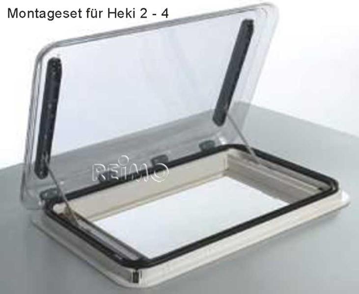 Montageset Heki 2-4 voor dakdikte 46-53 mm, blauw