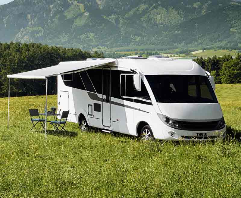 Thule Omnistor 5200 luifel – met motor – 305 cm – Zilver – Mystic Grey – bron 76029961699663 – 42598