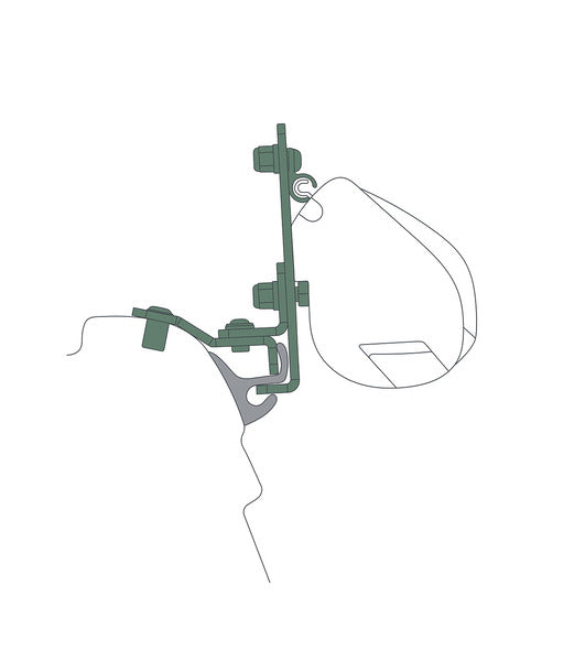 Aluifeladapter voor Fiamma F35pro/F45s VW T5/T6/T6.1 met Multirail - afneembaar