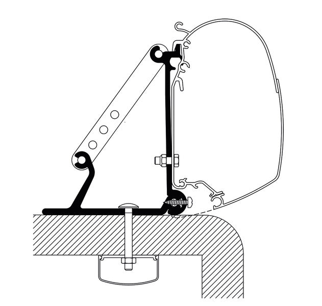 Thule Universeel Roof Adapter Oni Roof - 3 stuks.