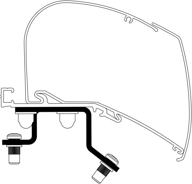 Adapters voor dakmontage voor bestelwagens en minibussen