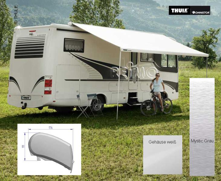 Thule Omnistor 9200 luifel – 500 cm – Wit – Mystic Grey – bron 76031800639823 – 428220