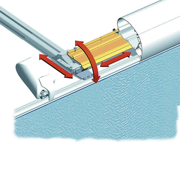 Markeer bevestigingssysteem 1, 6002/6502, 2 rails