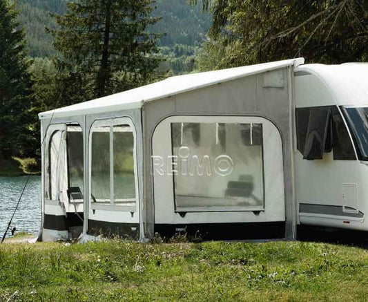 Safari Panorama M 450cm zwart/zilver, hoogte 230-244cm voor 9200