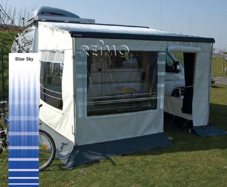 Voorwand Safari Room in de kleur Blue Sky, breedte 375cm