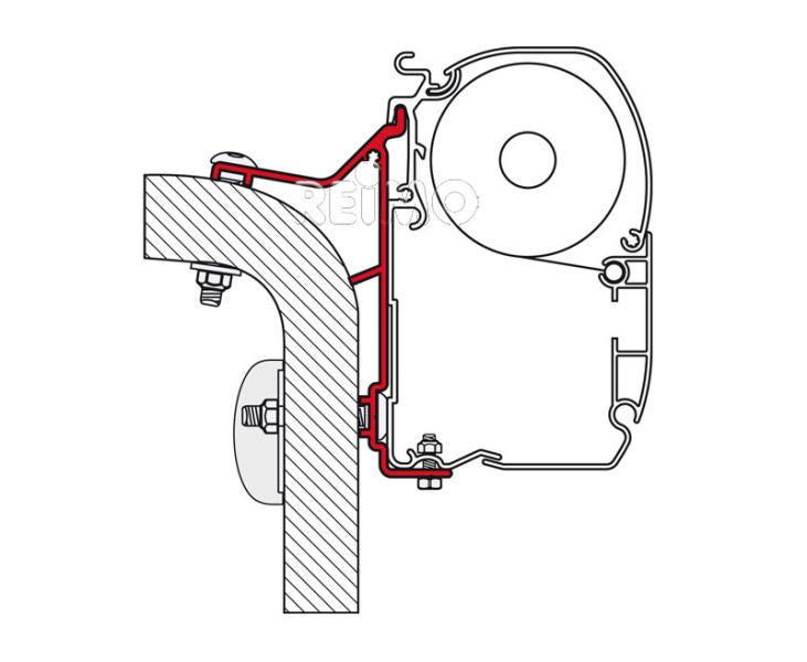 FIAMMA-zonneschermadapter voor F45i/F45iL Hymer Van/B2 450