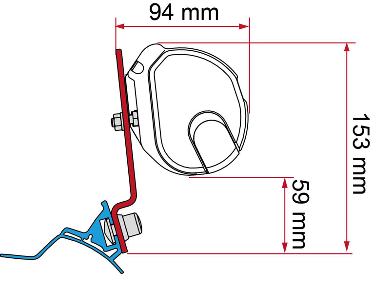 Fiamma-adapter voor F35 / F35Pro
