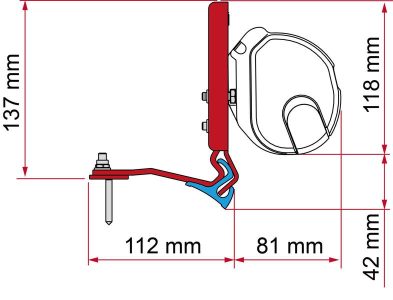 Fiamma-adapter voor F35 / F35Pro