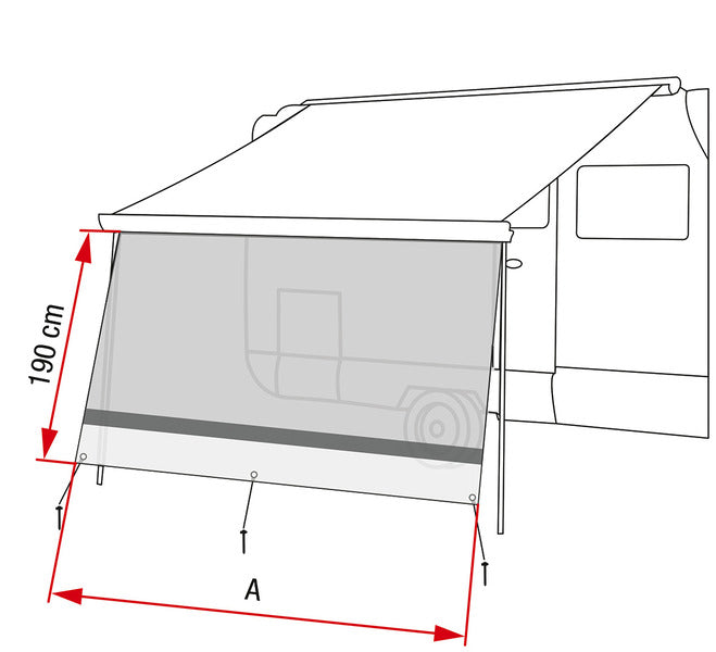 Sunview XL Voorwand F80L, 325cm