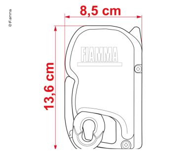 Fiamma luifel F45S 3,75m Royal Grey, koffer diepzwart