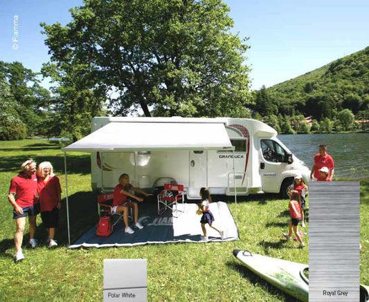 Wandluifel F45S 450 - Behuizing: Polar Wit - Stof: Royal Grey