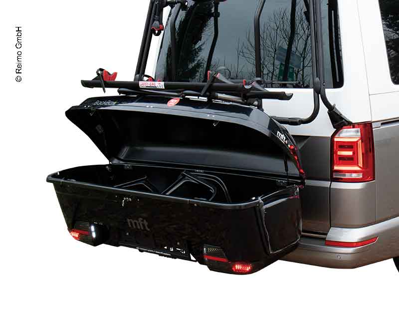 BackBox voor BackCarrier Zwart, transportsysteem voor trailerkoppeling