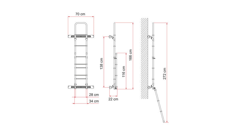 Fixing profile Kit Bars Deluxe DJ Sprinter/Crafter vanaf 2006 - zilver