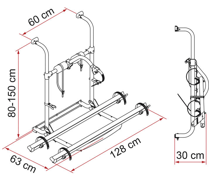 Achterdrager Carry Bike UL voor 2 wielen