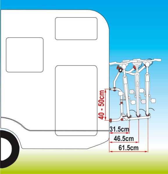 Achterdrager Carry Bike CL voor 2 wielen