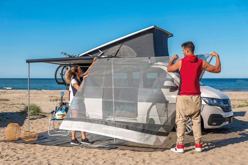 Zonwering voorwand F35-F65,F80,Caravan Store/XL, 385cm