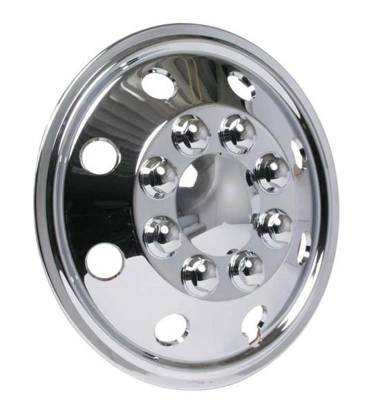 Wieldeksel chroom 16"