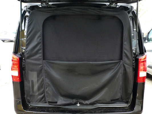 muggengaas voor VW T5/6 achterklep met verduisteringsrolgordijn