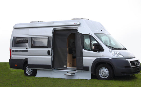 Muggennetschuifdeur voor Fiat Ducato Vanaf 07, magneethouder montage