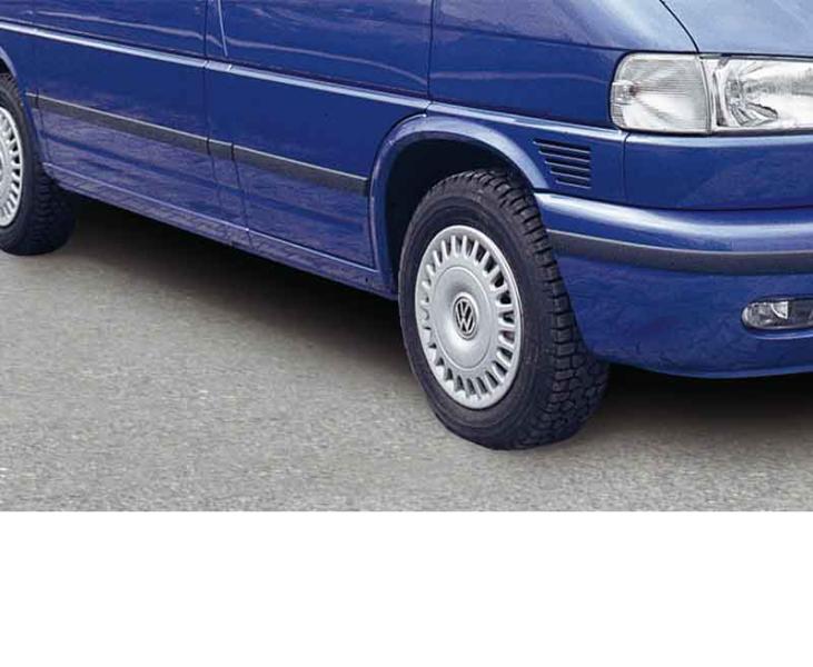 Flankbescherming VW T5 KR zwart