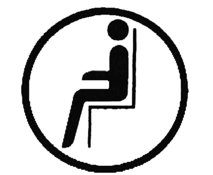 Sticker Pictogram "Zitjesmarkering
