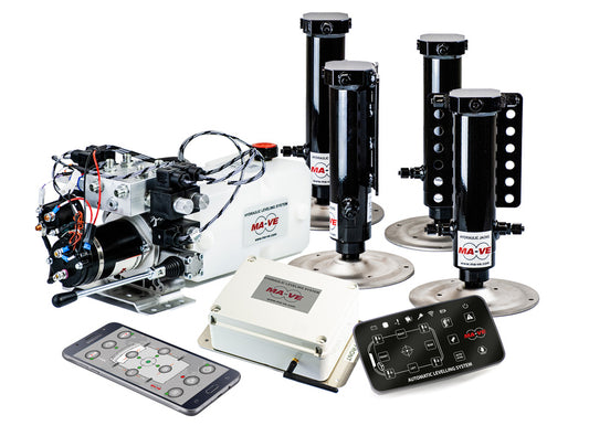 MA-VE hydraulische krikken – 12 V-systeem voor Alko X250/X290 met Fiat-chassis